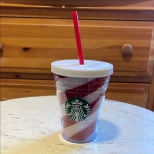 NWT STARBUCKS CHRISTMAS CANDY CANE TUMBLER